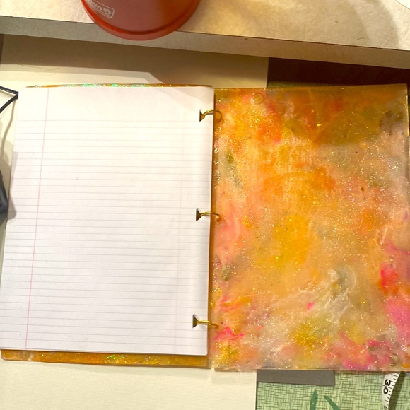 Handmade, by Pippy! Full Size 3 Ring Notebook / Journal REFILLABLE!A4, regular❤️ - Picture 10 of 13